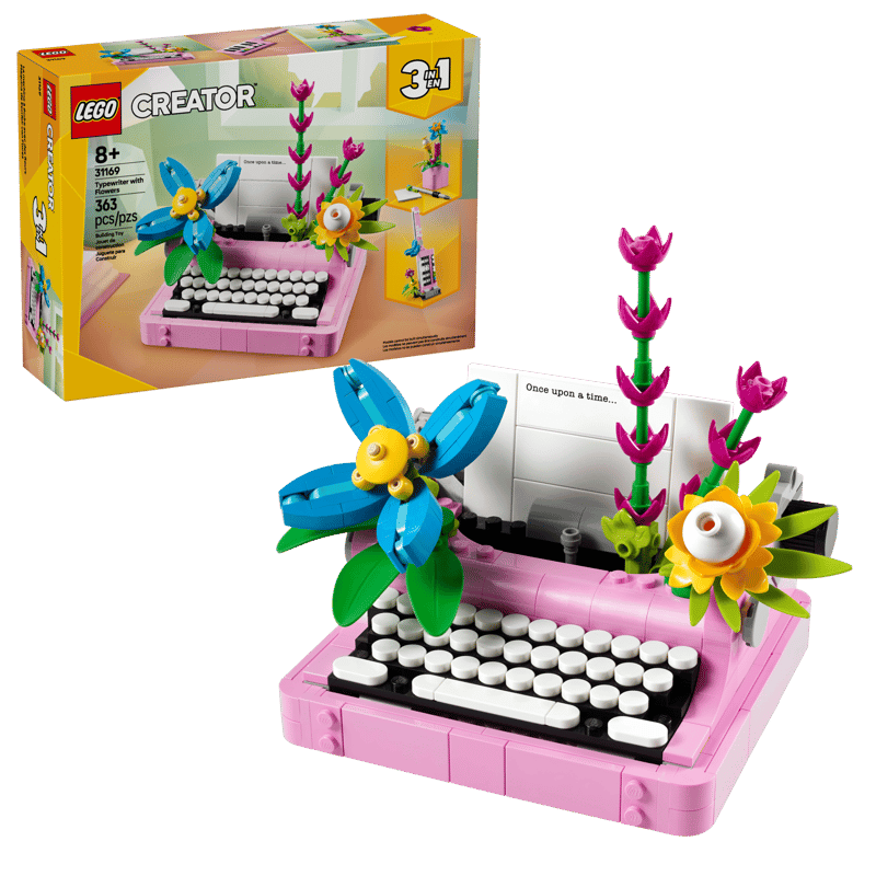 LEGO® Creator 3-in-1 Typewriter with Flowers - 31169