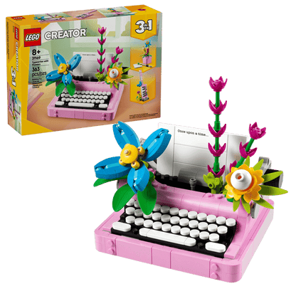 LEGO® Creator 3-in-1 Typewriter with Flowers - 31169