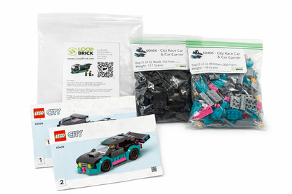 LEGO® Race Car & Car Carrier Truck - 60406
