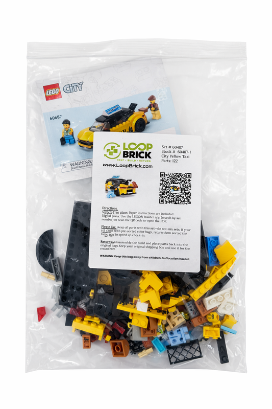 Pre-Owned LEGO® City Yellow Taxi - 60487