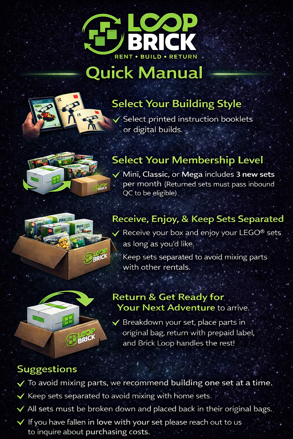 Mini Loop – Digital Experience Includes 3 LEGO® sets out per month