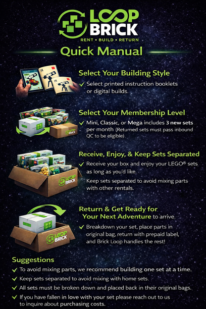 Mini Loop – Digital Experience Includes 3 LEGO® sets out per month