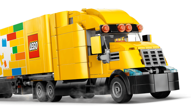 Lego Rental delivery truck with clear background
